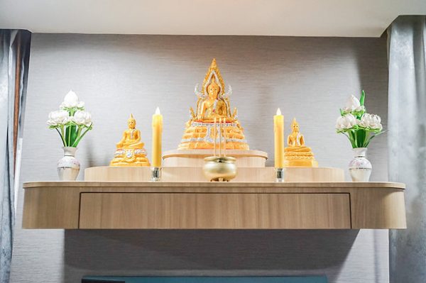 หิ้งพระติดผนัง Size L ลายไม้ ELM - Image 2