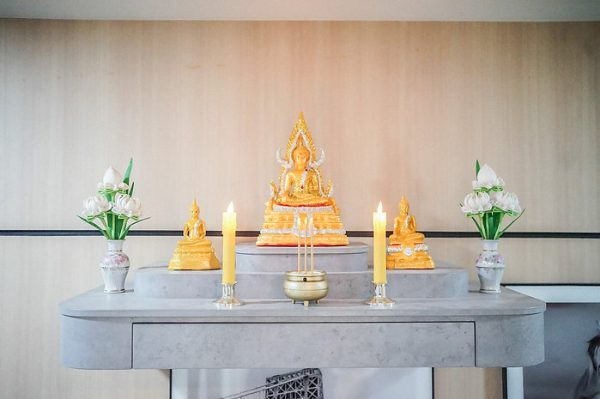 หิ้งพระติดผนัง Size L ลายปูนลอฟท์ Gray Loft - Image 3